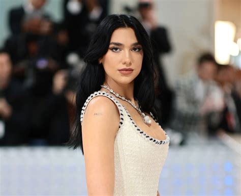 dua lipa breasts|Dua Lipa wears see